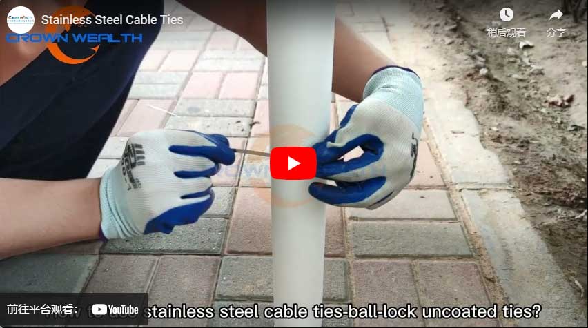 how to use stainless steel cable ties