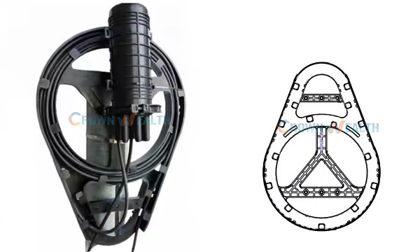 Plastic Fiber Optic Cable Slack Storage