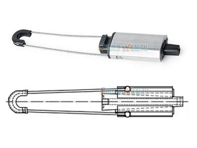 PA1000 Aluminium Anchor Clamp for ADSS Cable